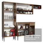 Cocina Integral Emilly Joy 3.25 Metros Marrón/Negro