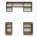 Cocina Integral Glamy 1.80 Metros Marrón/Blanco 12