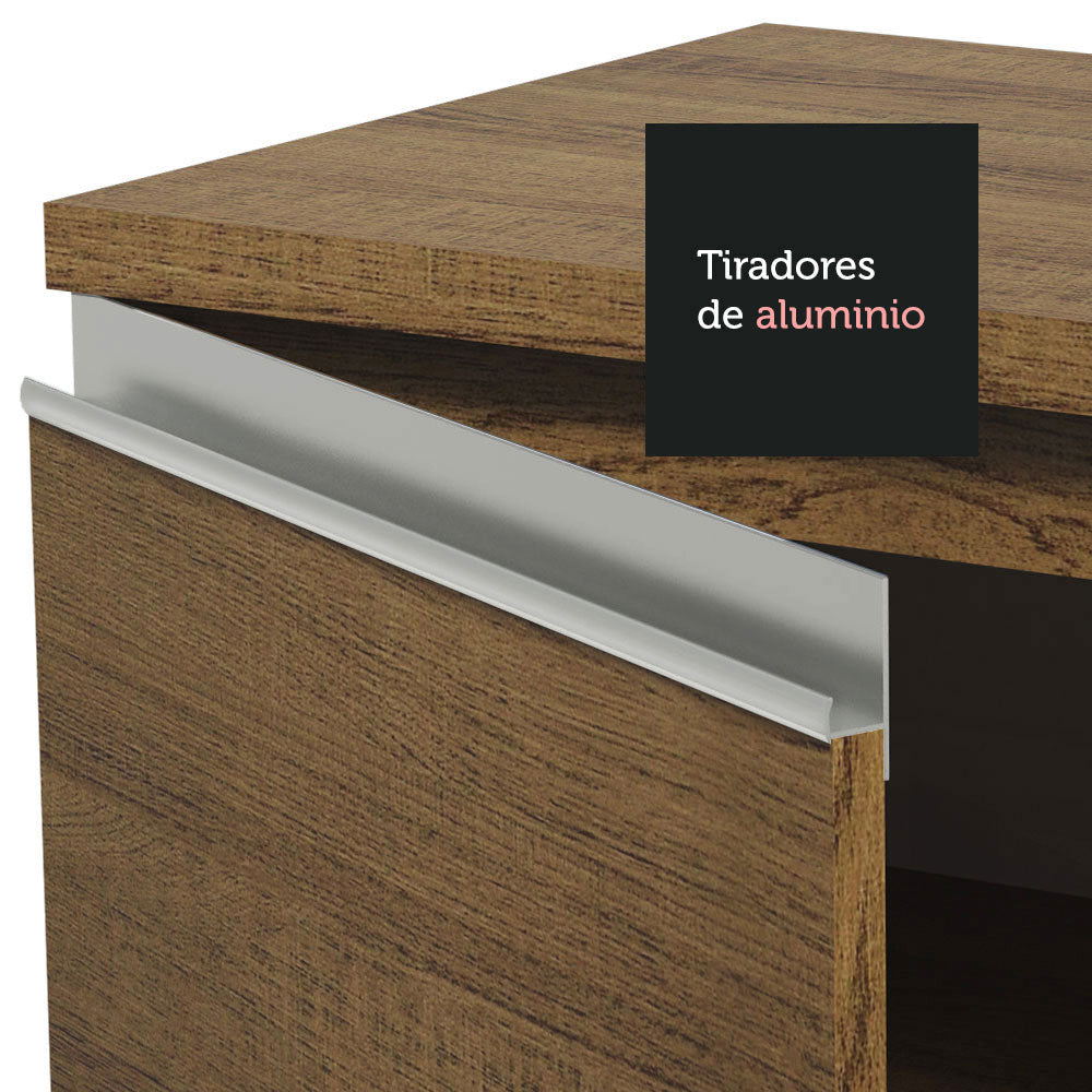 Cocina Integral Glamy 2.40 Metros Marrón 10