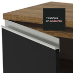 Cocina Integral Glamy 2.40 Metros Marrón/Negro 10