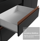 Cocina Integral Reims 1.90 m con Encimera Negro/Marrón 09