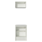 Kit Mueble de Cocina Superior y Mueble Bajo Topazio 60 cm Blanco/Marrón Madesa