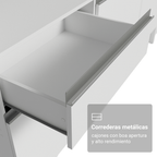 Cocina Integral Topazio Pop 1.80 m con Encimera Blanco
