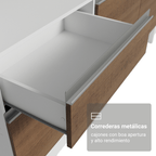 Cocina Integral Diamante 2.40 m con Encimera Blanco/Marrón 06