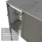 Cocina Integral Vik 1.80 Metros Blanco/Gris 02