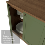 Cocina Integral Vik 1.80 Metros Marrón/Verde 04