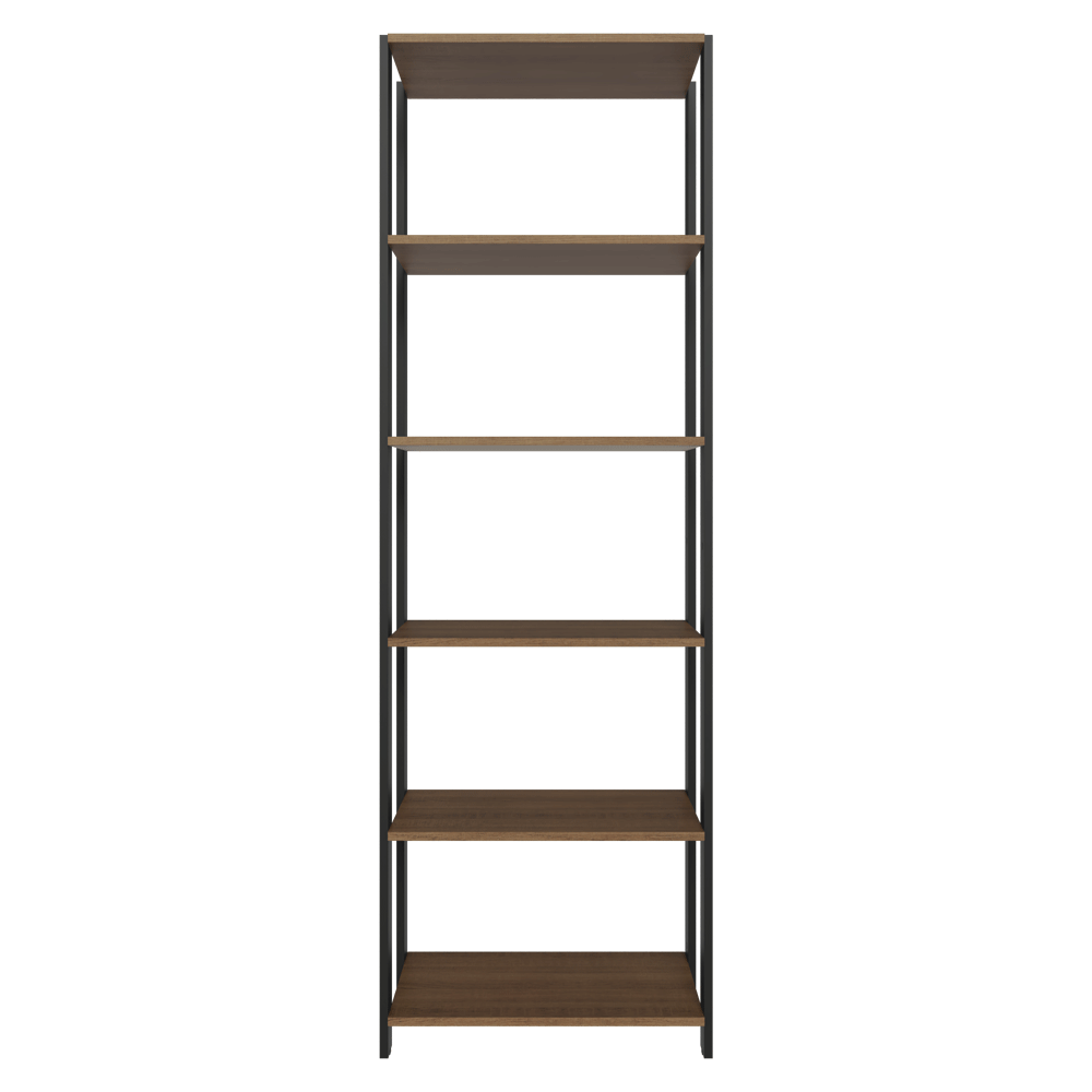 Armário Estante Multiuso para Oficina con 5 Niveles 59 cm Marrón/Negro