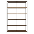 Armário Estante Multiuso para Oficina con 10 Niveles 118 cm Marrón/Negro