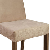 Juego de Comedor Evelin con 4 Sillas - Tablero de Madera y Cristal