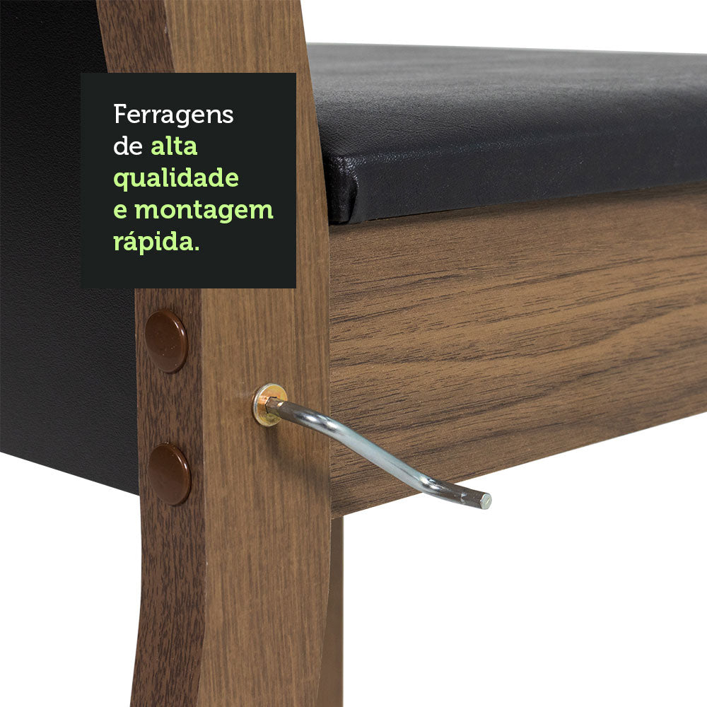 Juego de Comedor Claire con 4 Sillas