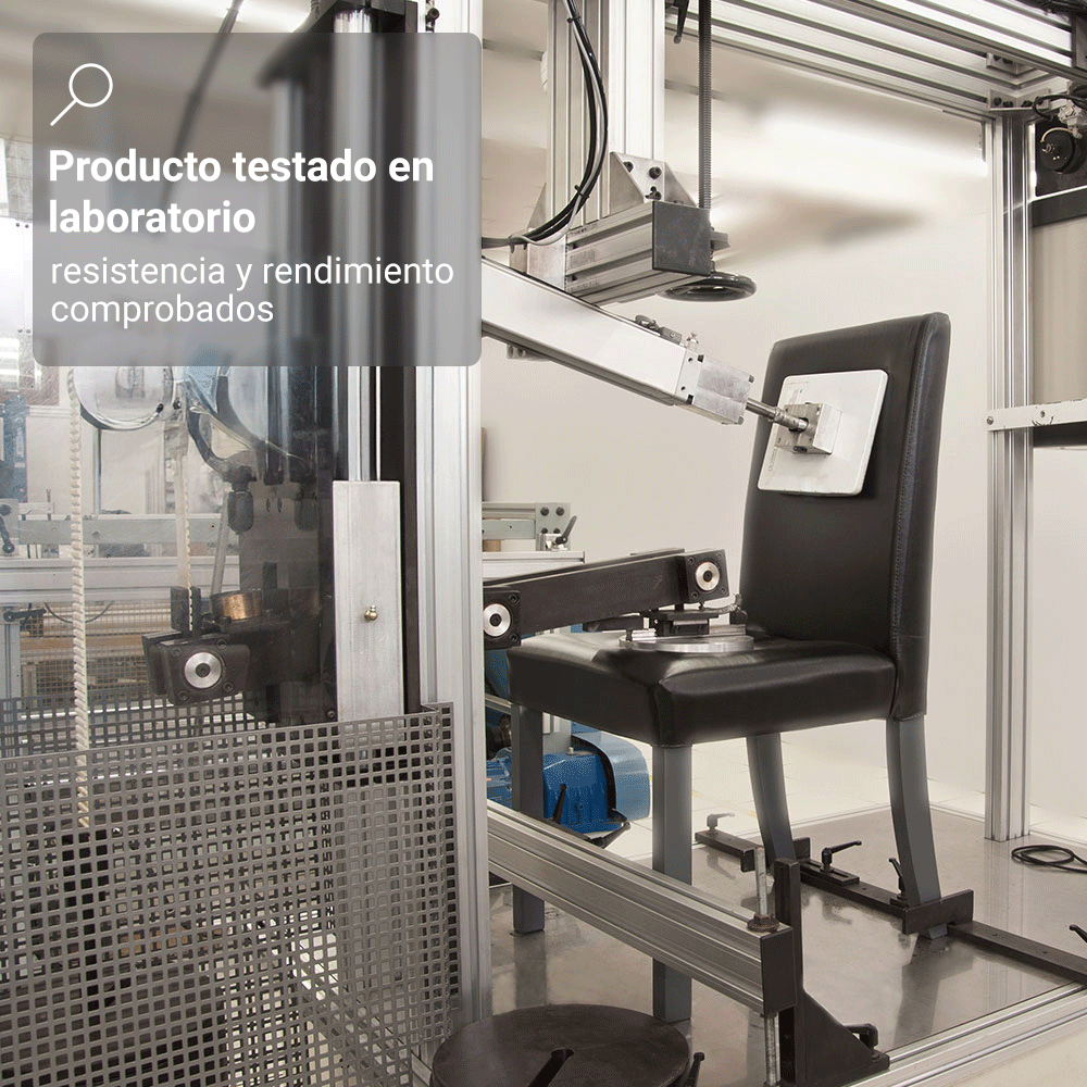 Juego de Comedor Porto con 4 Sillas - Tablero de Madera y Cristal Marrón/Crema/Imperial