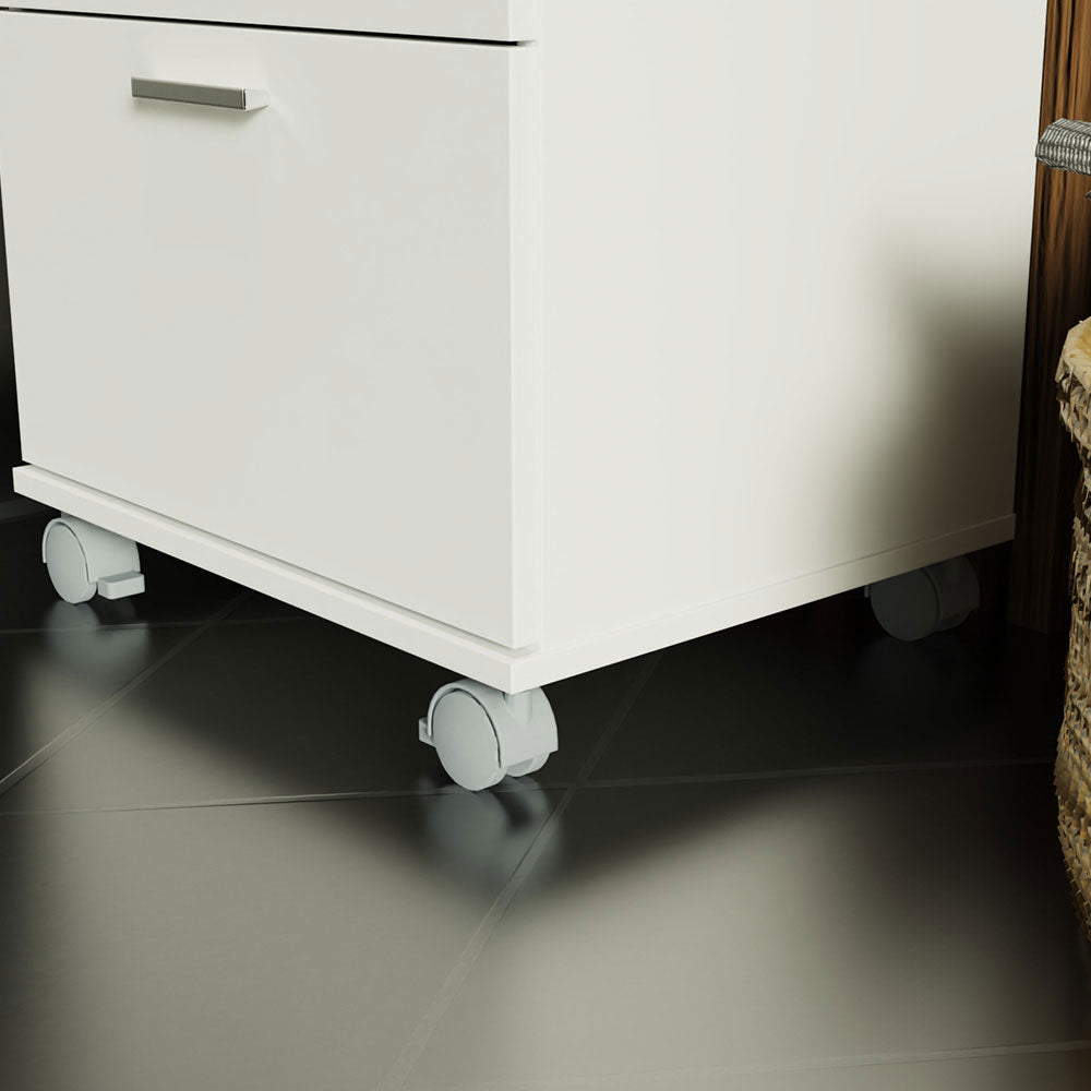 Cajonera para Baño con 3 Cajones y Ruedas