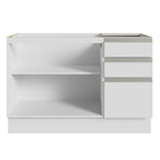 Mueble para Baños 120 cm 2 Puertas 3 Cajones Blanco Madesa
