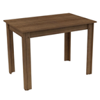 Juego de Comedor Rute Tablero Rectangular de Madera con 4 Sillas Marrón/Beige Madesa