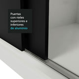 Closet Monaco 3 Puertas Corredizas 2 Espejos