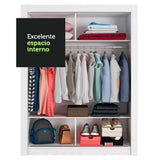 Closet Denver 2 Puertas Corredizas 1 Espejo