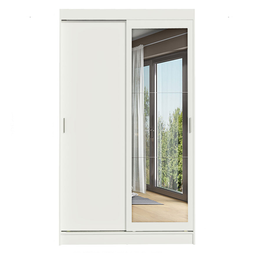 Clóset Tokio 2 Puertas Corredizas 1 Espejo Blanco 218 cm x 109 cm x 54 cm