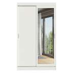 Clóset Tokio 2 Puertas Corredizas 1 Espejo Blanco 218 cm x 109 cm x 54 cm