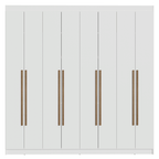 Closet Venus 8 Puertas 4 Cajones 2 Barrales Blanco