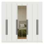 Closet Venus 8 Puertas 4 Cajones 2 Espejos Blanco