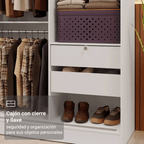 Closet Max 2 Puertas Corredizas con Espejos Blanco 183 cm x 119 cm x 54 cm