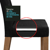 Kit 2 Sillas de Comedor Madesa 4255 Oxford