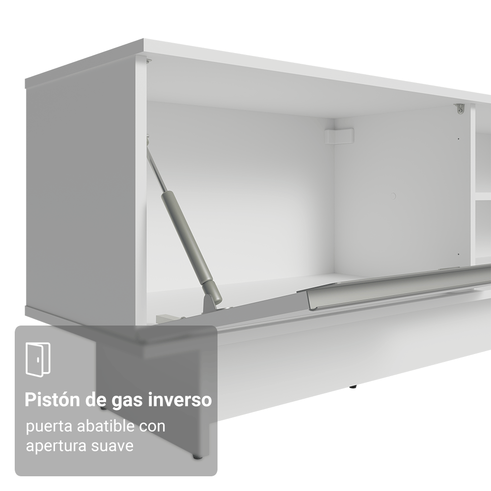 Centro de Entretenimiento Mesa para TV Glamy Hasta 80 Plgdas