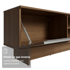 Centro de Entretenimiento Mesa para TV Glamy Hasta 80 Plgdas