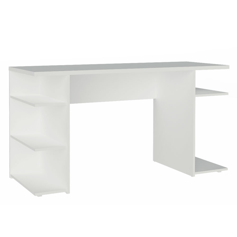 Escritorio Gamer Moderno para PC y Consola Blanco