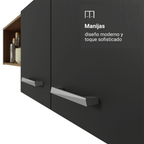 Mueble de Cocina Compacta Aura 2.00 Metros MarrónNegro