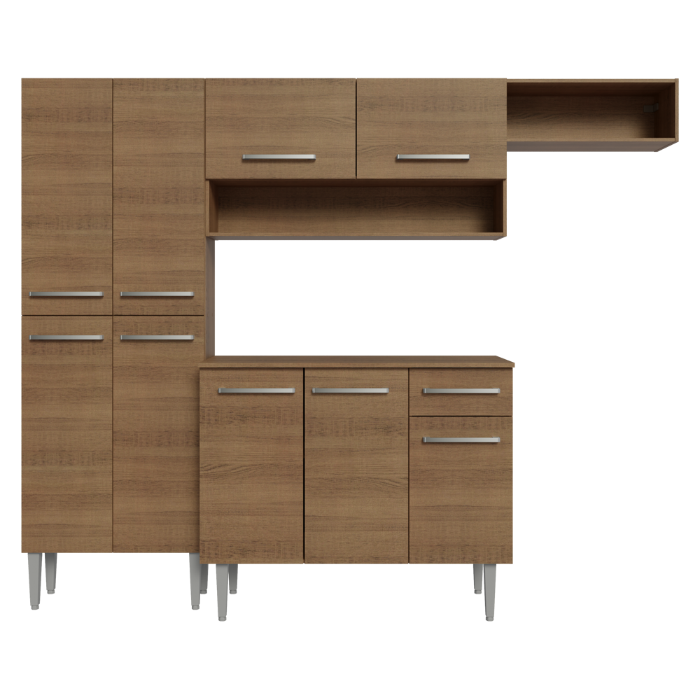 Cocina Integral Emilly Top 2.30 Metros Marrón