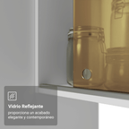 Cocina Integral Diamante 240 cm con Encimera Blanco/Marrón Madesa