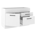 Mueble de Cocina Bajo Agata 1.20 m 1 Puerta 2 Cajones Blanco