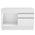Mueble de Cocina Bajo Glamy 1.20 m 1 Puerta 2 Cajones Blanco