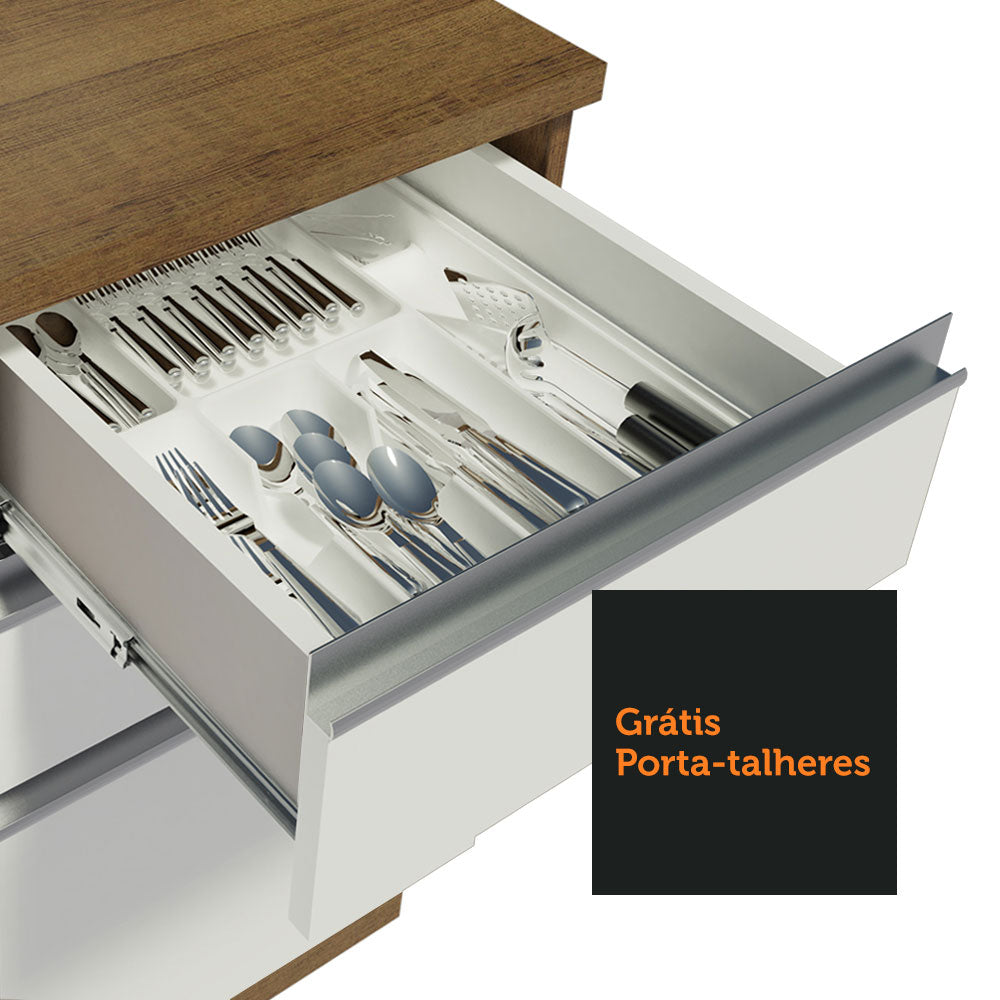 Mueble de Cocina Bajo Glamy 1.20 m 2 Puertas 3 Cajones