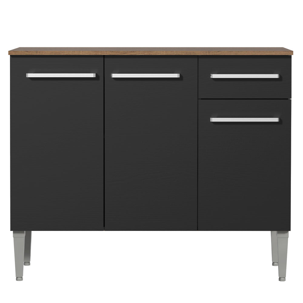 Mueble de Cocina Emilly 1.05 m 3 Puertas 1 Cajón con Encimera