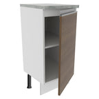 Mueble de Cocina Bajo Glamy 35 cm 1 Puerta Blanco/Marrón
