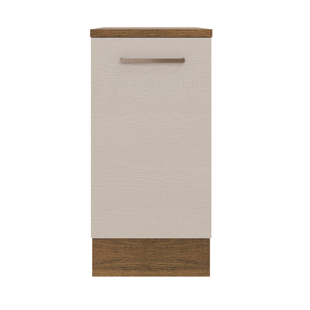 Mueble de Cocina Bajo Agata 40 cm 1 Puerta Marrón/Crema