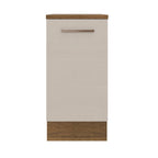 Mueble de Cocina Bajo Agata 40 cm 1 Puerta Marrón/Crema