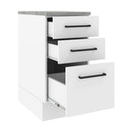 Mueble de Cocina Bajo Agata 40 cm 3 Cajones Blanco