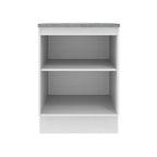 Mueble de Cocina Bajo Agata 60 cm 1 Puerta Blanco/Crema
