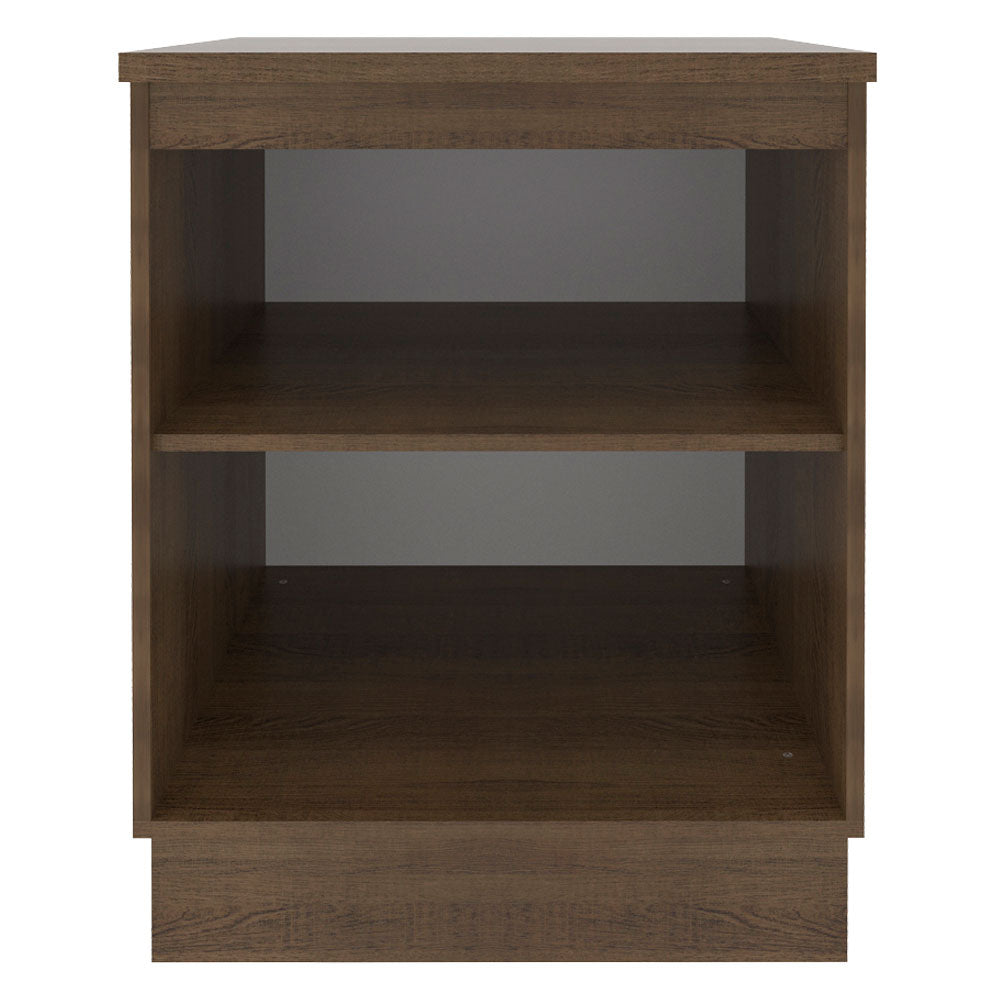 Mueble de Cocina Bajo Glamy 60 cm 1 Puerta Marrón/Negro