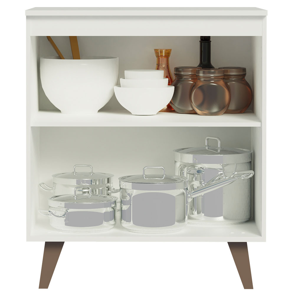 Mueble de Cocina Bajo Reims 70 cm 2 Puertas Blanco