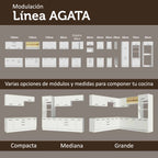 Mueble de Cocina Superior Agata 35 cm 1 Puerta Blanco