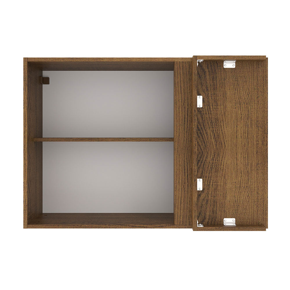 Mueble de Cocina Superior de Esquina Agata 1 Puerta Marrón/Crema