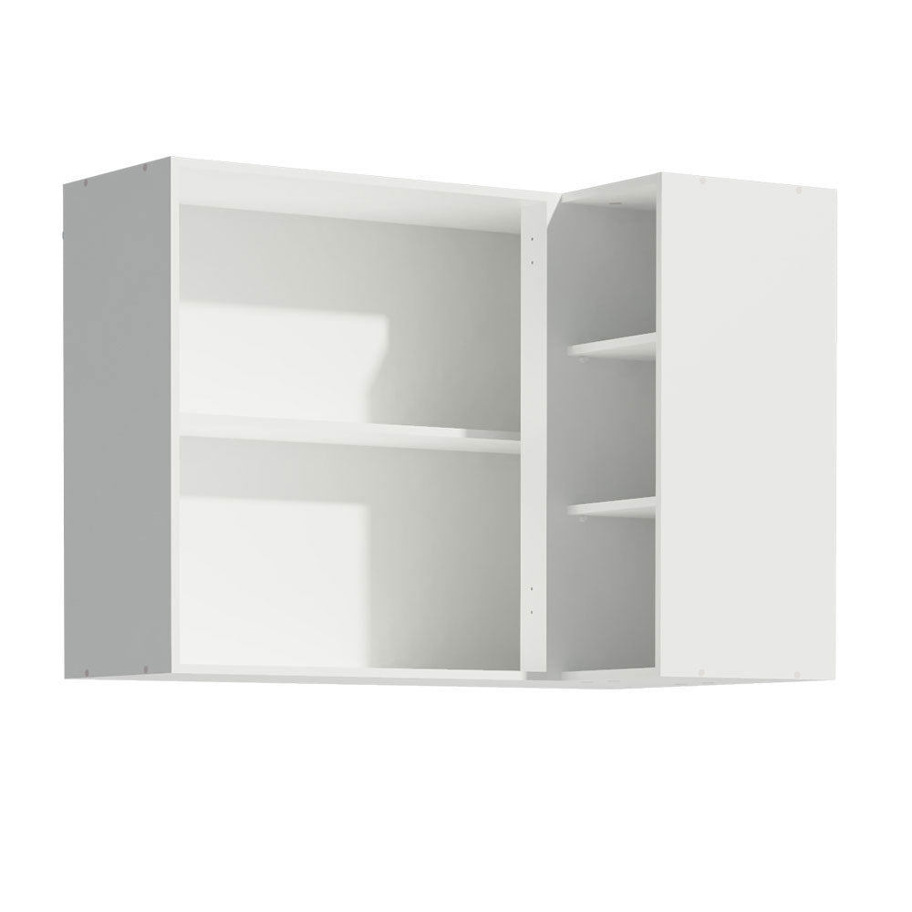 Mueble de Cocina Superior de Esquina Reims 1 Puerta 3 Nichos Blanco