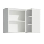 Mueble de Cocina Superior de Esquina Reims 1 Puerta 3 Nichos Blanco