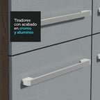 Cocina Integral de Esquina Emilly Ice 4.20 m Marrón/Gris