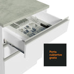 Cocina Integral de Esquina Glamy 4.00 m Blanco 02