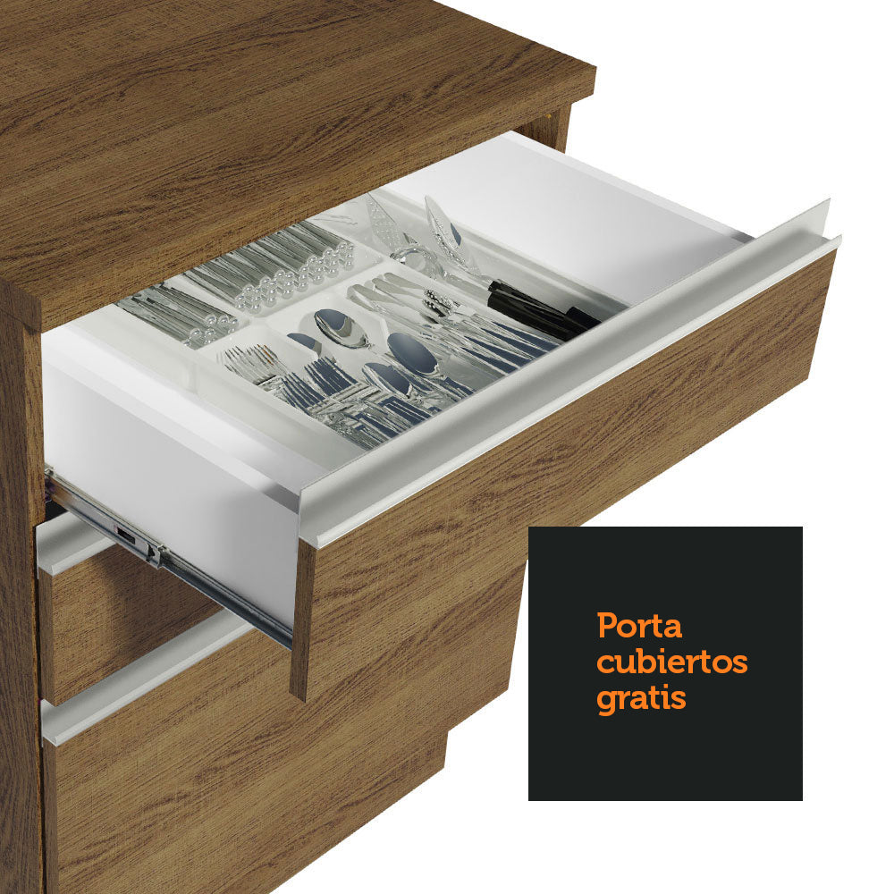 Cocina Integral de Esquina Glamy 4.00 m Marrón 02